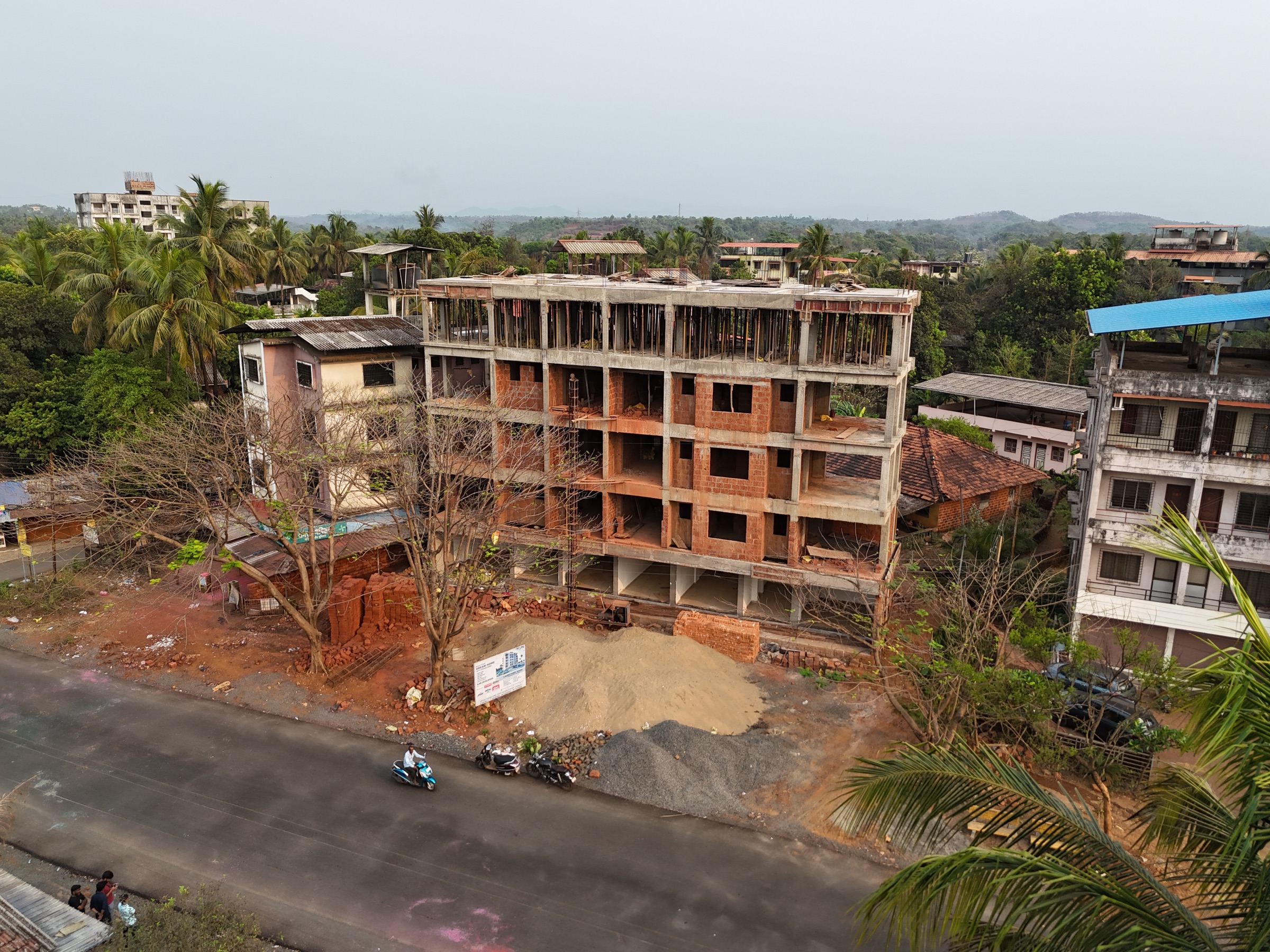 Aerial drone photo of site progress as on 01.03.2025