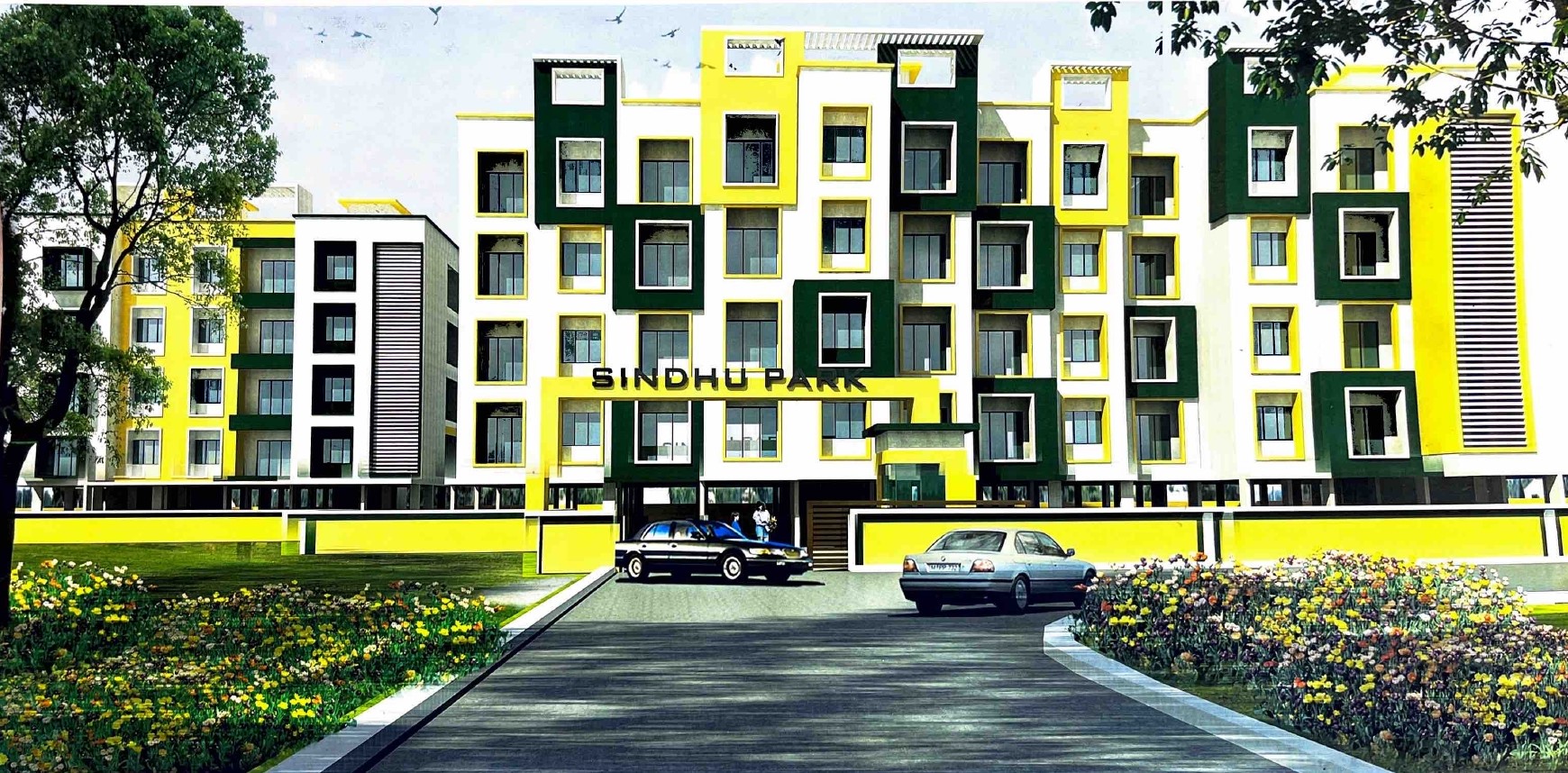Sindhu Park apartments building image (scanned)